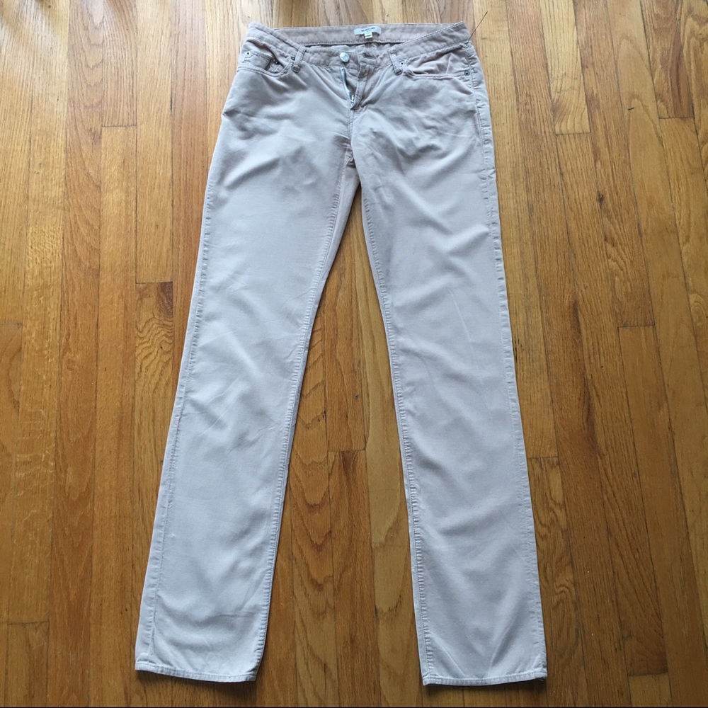 Helmut Lang Size 26 Ultra Soft Beige Corduroy Pant